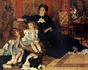 Pierre-Auguste Renoir Madame Charpenting and Children oil